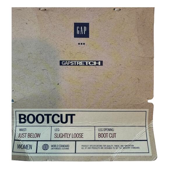 GAP Medium Wash BootCut Just below waist slightly loose Jeans 6 Tall NWT - Picture 4 of 8